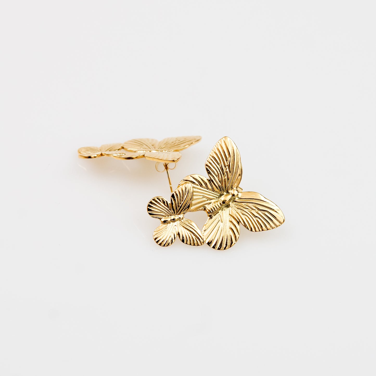 Aretes Mariposa Dorados.