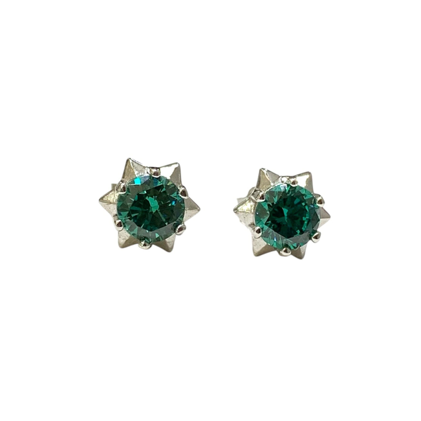 Aretes Sol Alejandrita en Plata.925