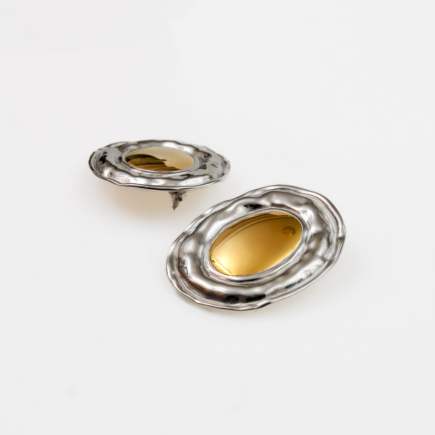 Aretes Forma Espejo Waterproof