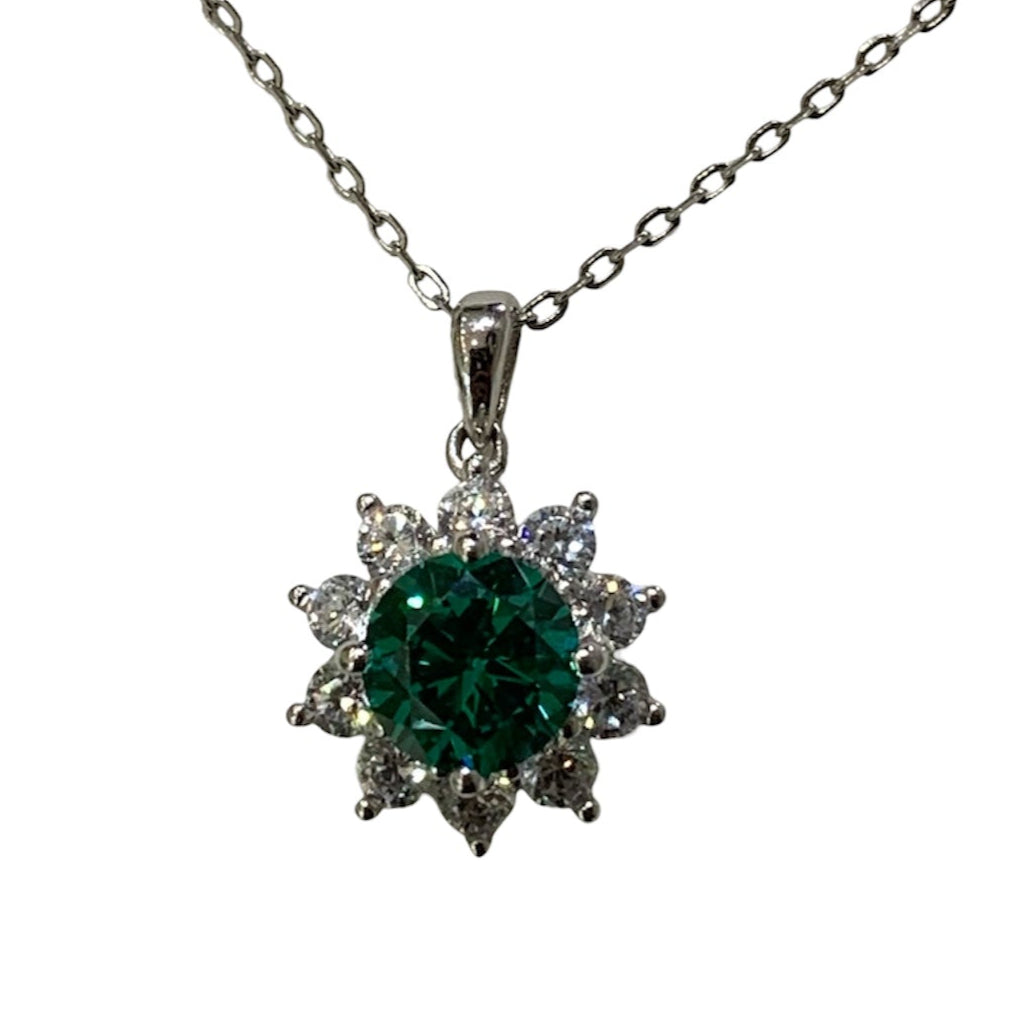 Collar Sol Plata.925 con Alejandrita