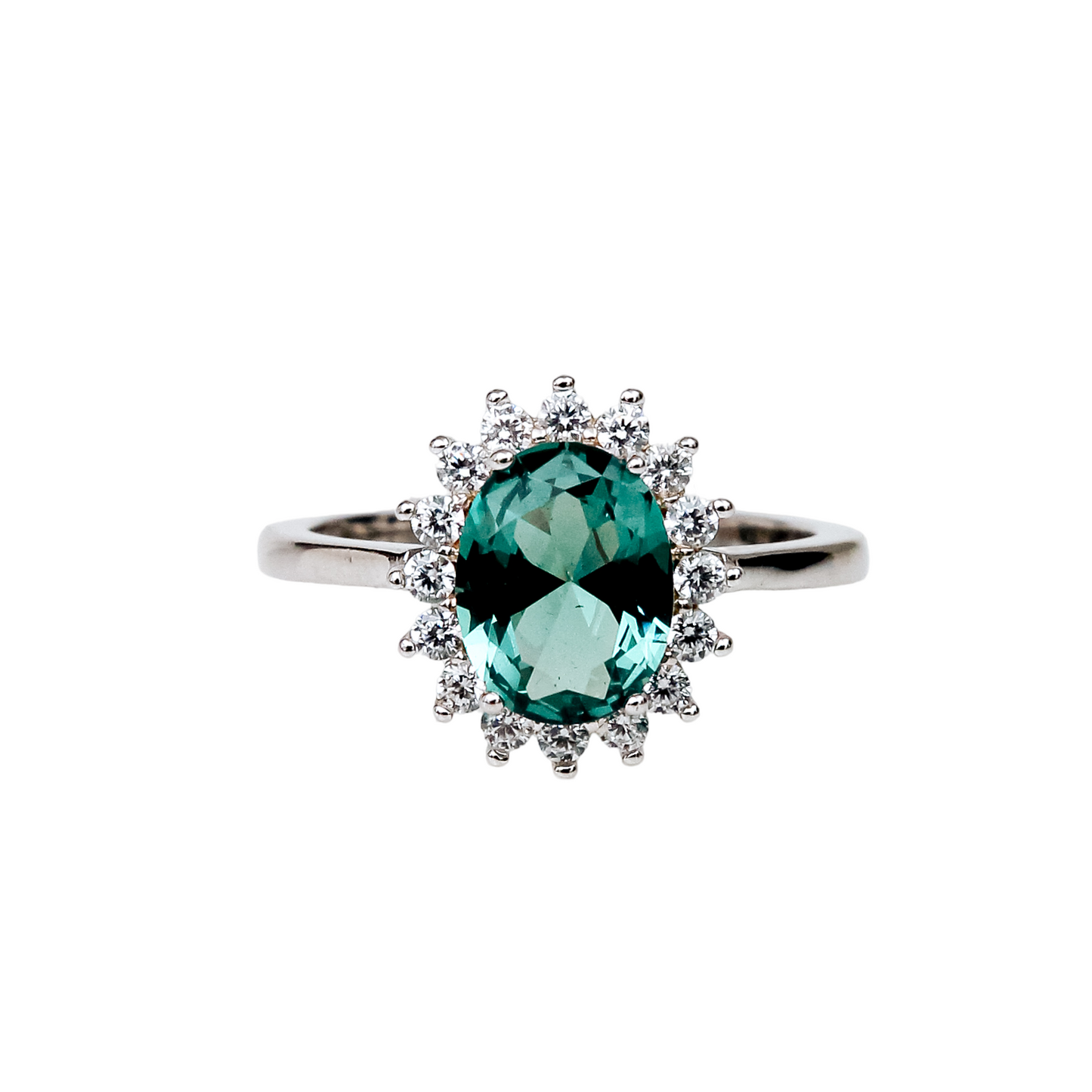 Anillo de Alejandrita Inspirado en Lady Di en Plata 925