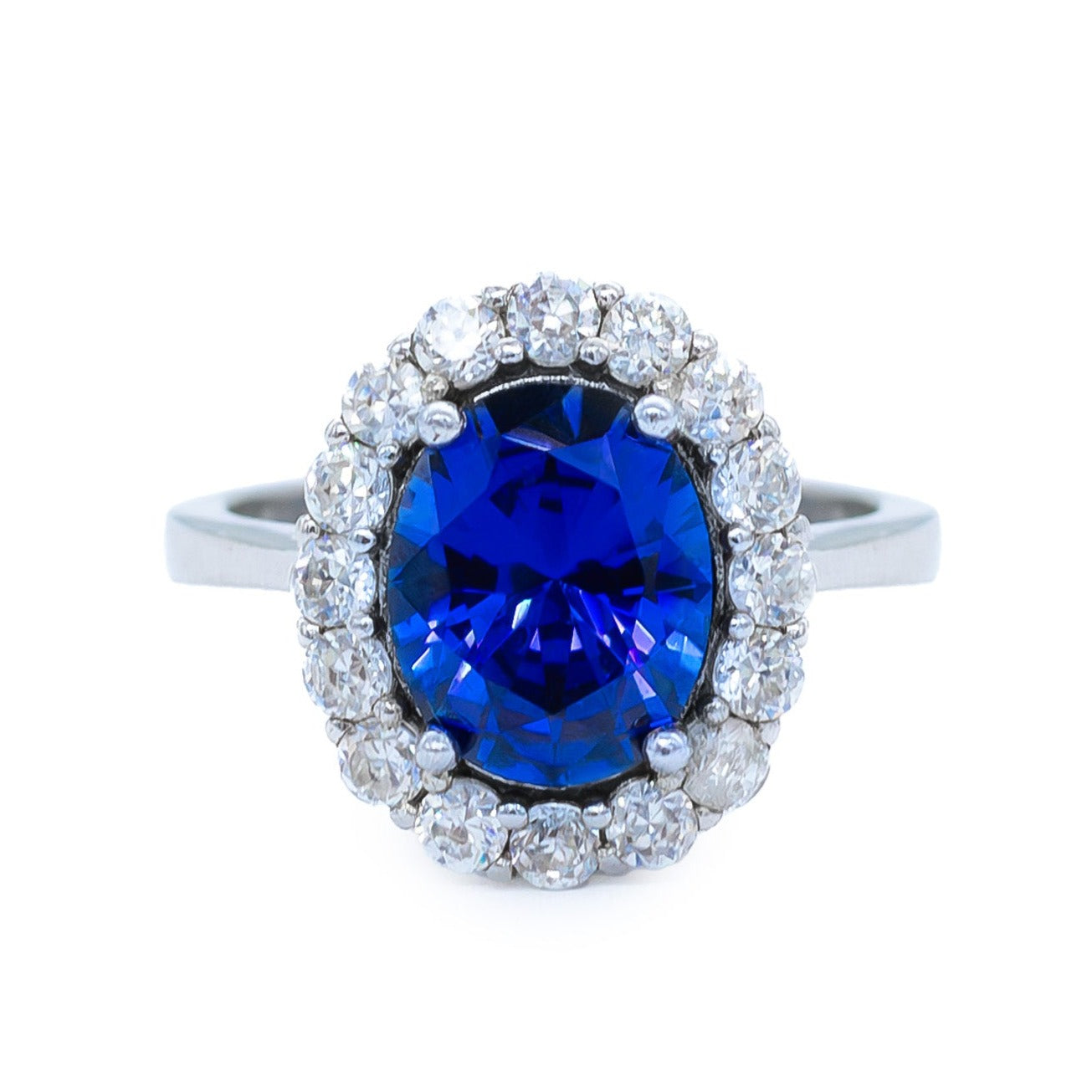 Anillo Inspirado en Lady Di en Plata 925