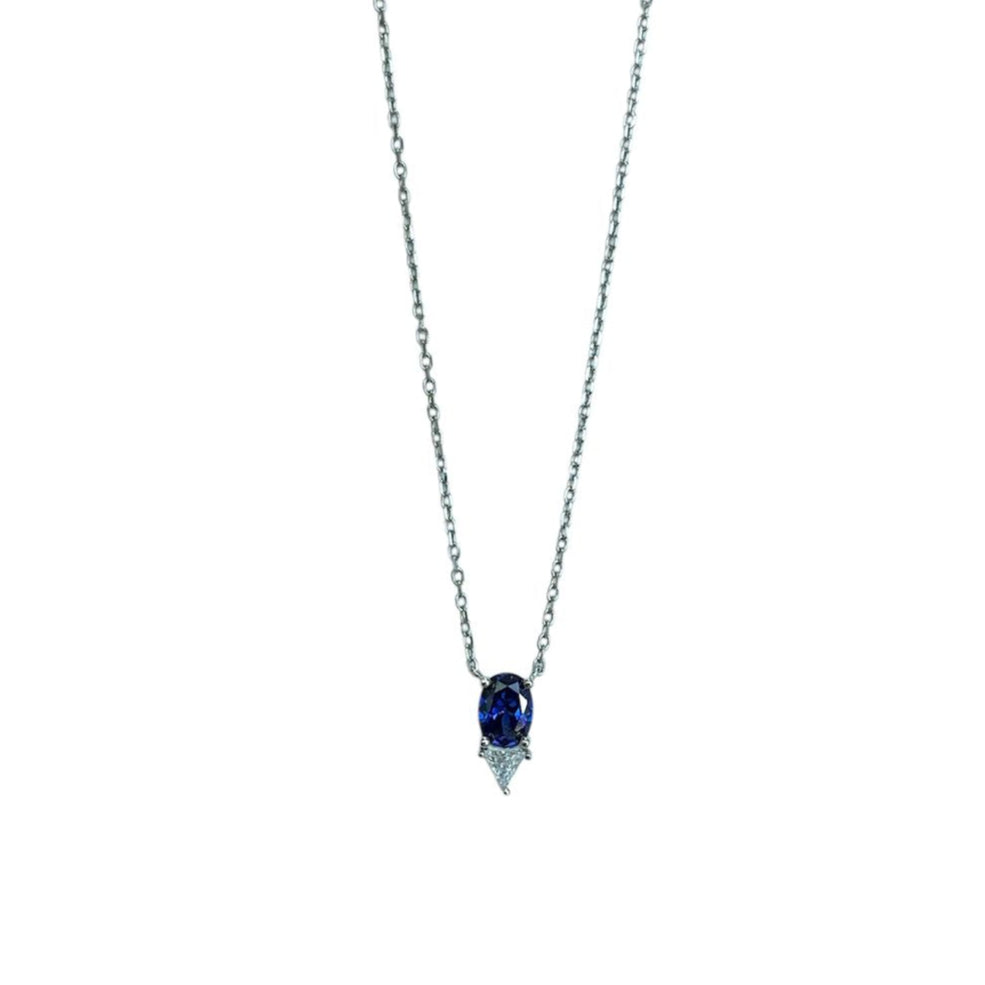 Collar de Tanzanita y Topacio Blanco