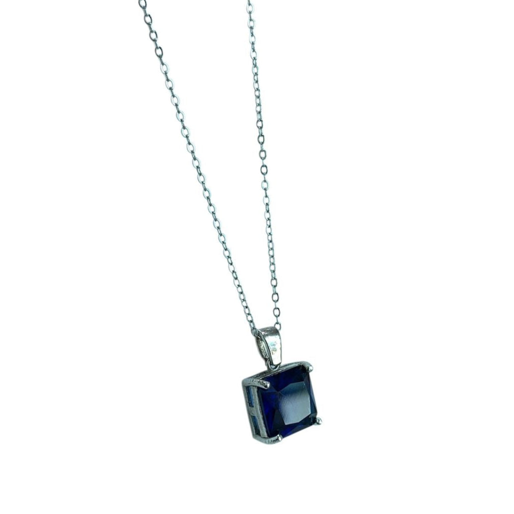 Collar de Zafiro Cuadrado