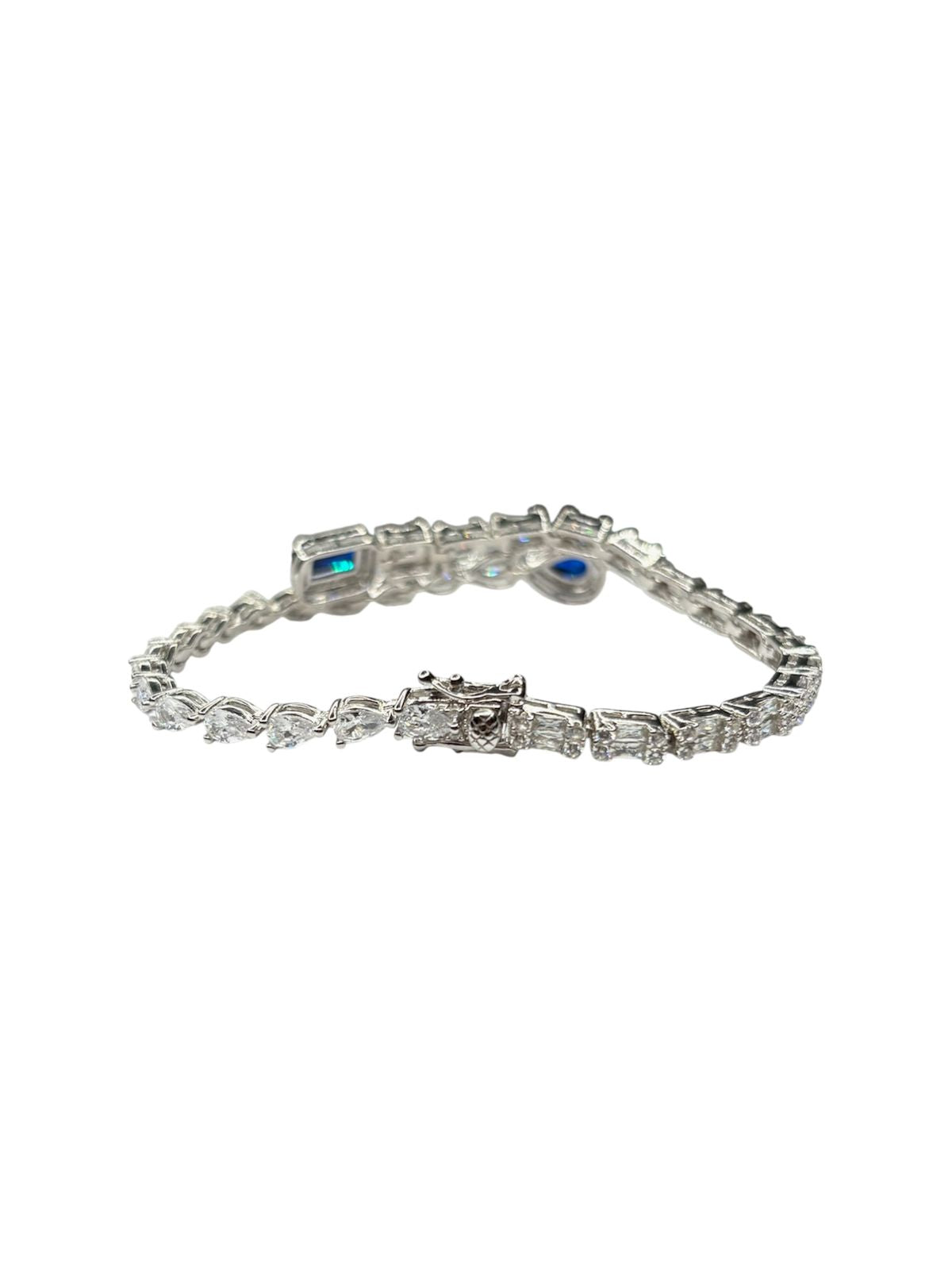Set de Joyería con Zafiros y Topacios Blancos