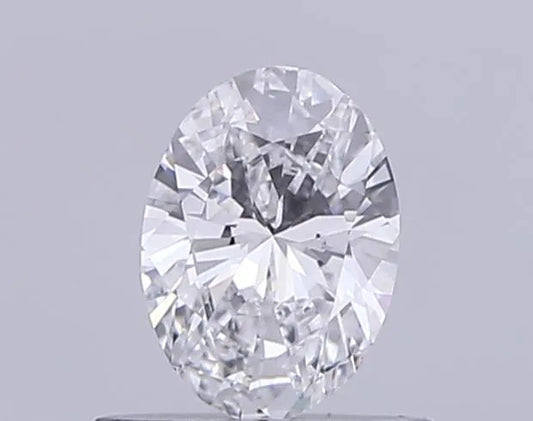 0.50ct Oval Lab Grown Diamond (Colour D, Clarity VS2, IGI Certified)