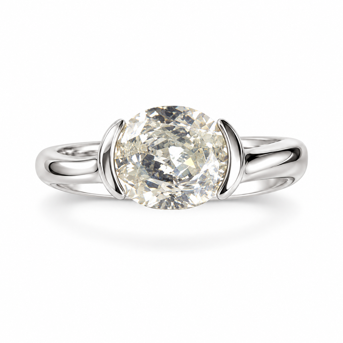 Anillo Horizonte de Moissanita