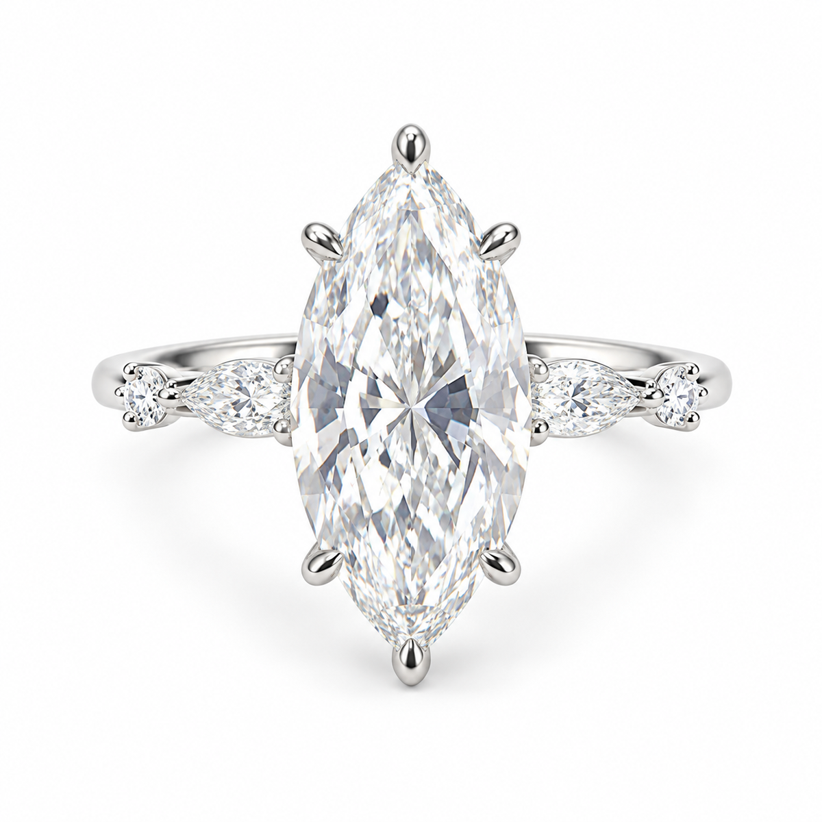 Anillo Celestina de Moissanita