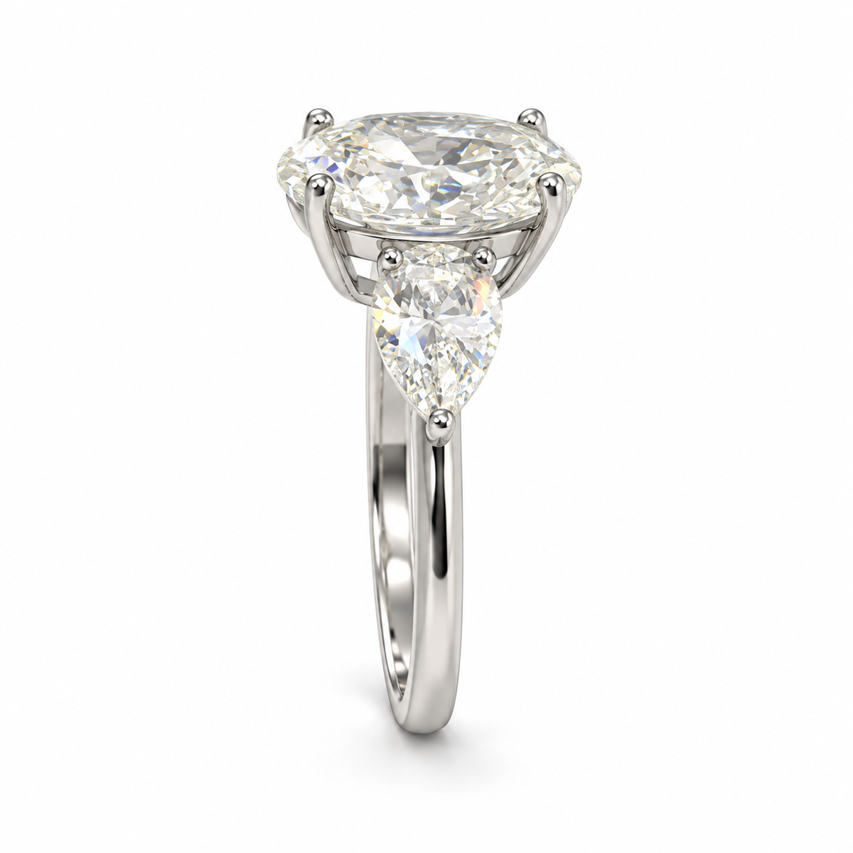 Anillo Leonora de Moissanita