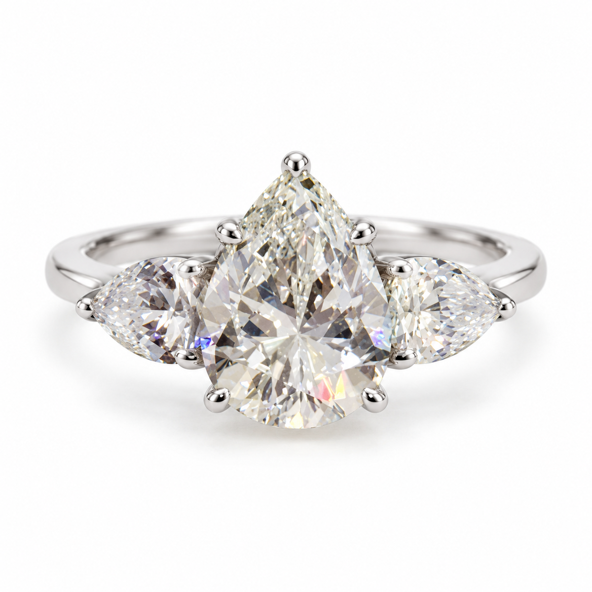 Anillo Nubeo de Moissanita