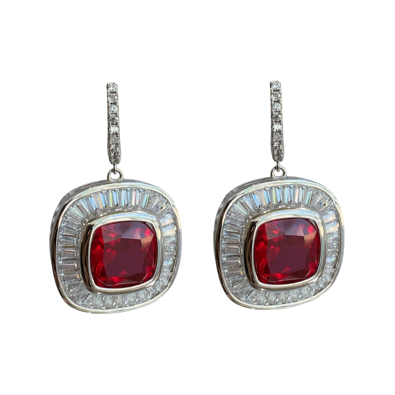 Set de Aretes y Anillo de Rubí