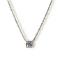 Collar Chispa de Luz en Oro Amarillo 14K con Zirconia