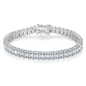 Pulsera Tennis corte Esmeralda
