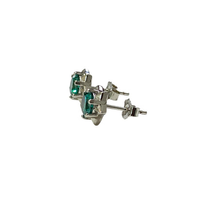 Aretes Sol Alejandrita en Plata.925