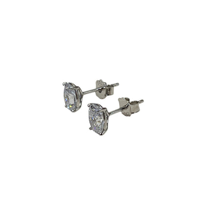 Aretes Stud Corte Oval