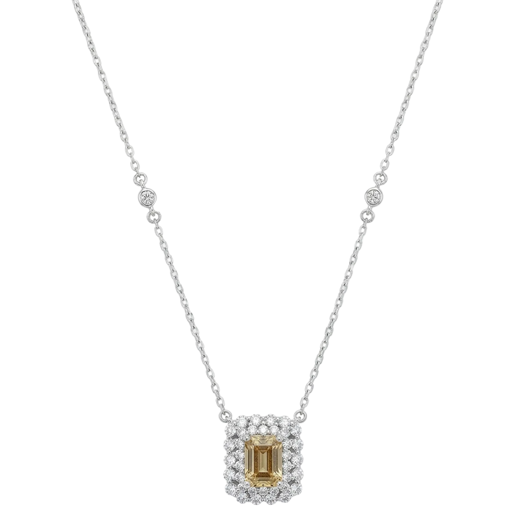 Set de Topacio Canario en Plata.925