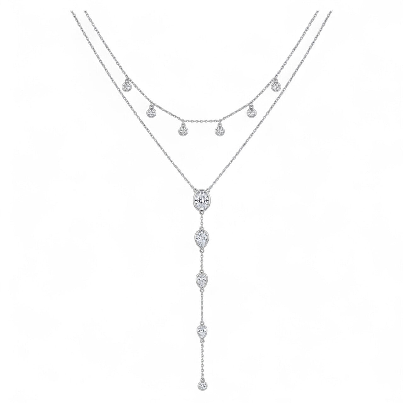 Set Lazos de Vida (Plata y Topacio Blanco)