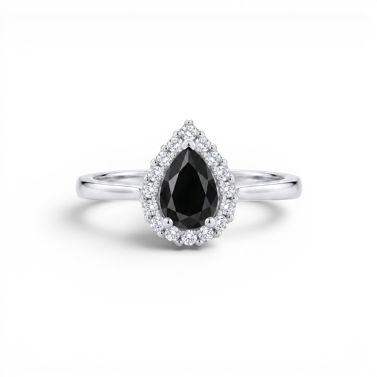 Anillo Mirage (Ónix & Halo de Topacio)