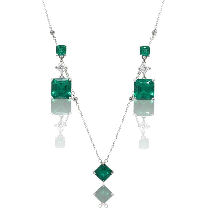 Set Esmeralda Cuadrada Elegance