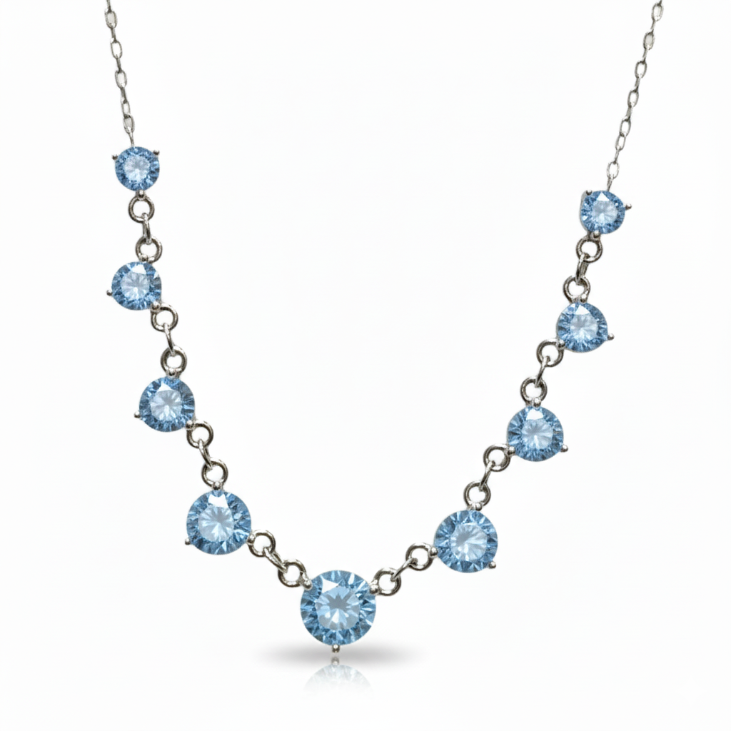 Collar de Blue Diamond en Plata 925