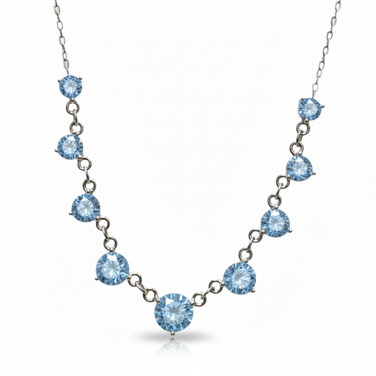Collar de Blue Diamond en Plata 925