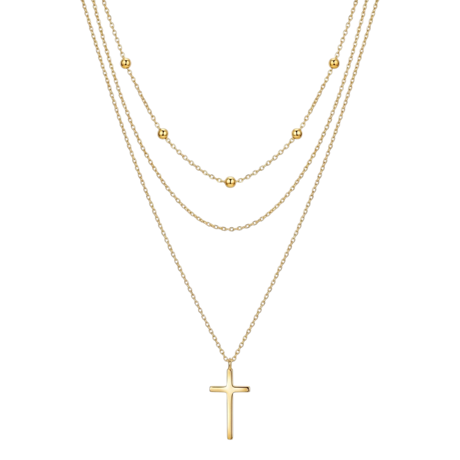 Collar Lucía (Triple Capa & Baño de Oro)