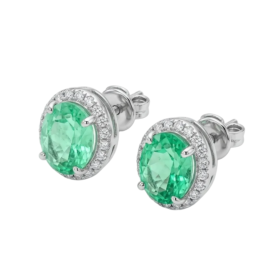 Aretes Marina (Paraiba & Halo de Luz)