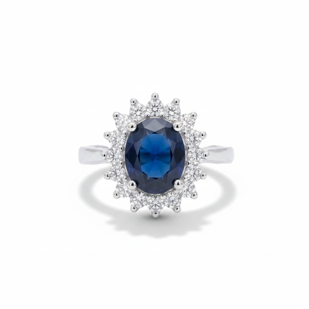 Anillo Lady Di en Plata 925