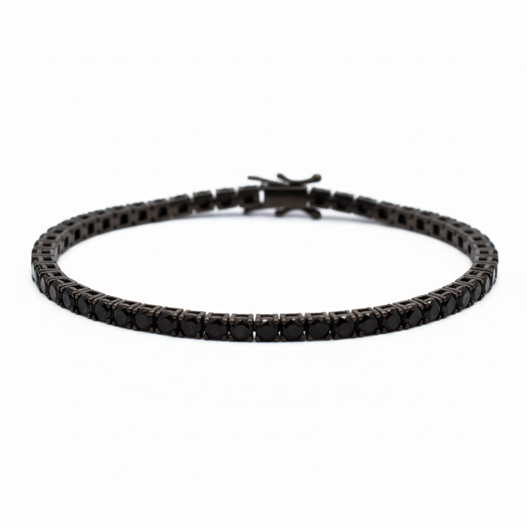 Pulsera Tennis Ónix Negro