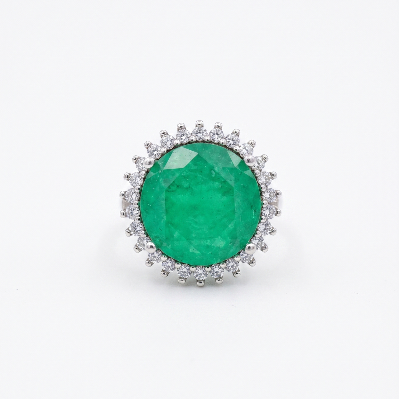 Anillo Paola (Halo & Plata Rodiada)