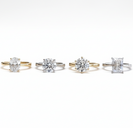 Anillos Dupe de Compromiso Ajustables.