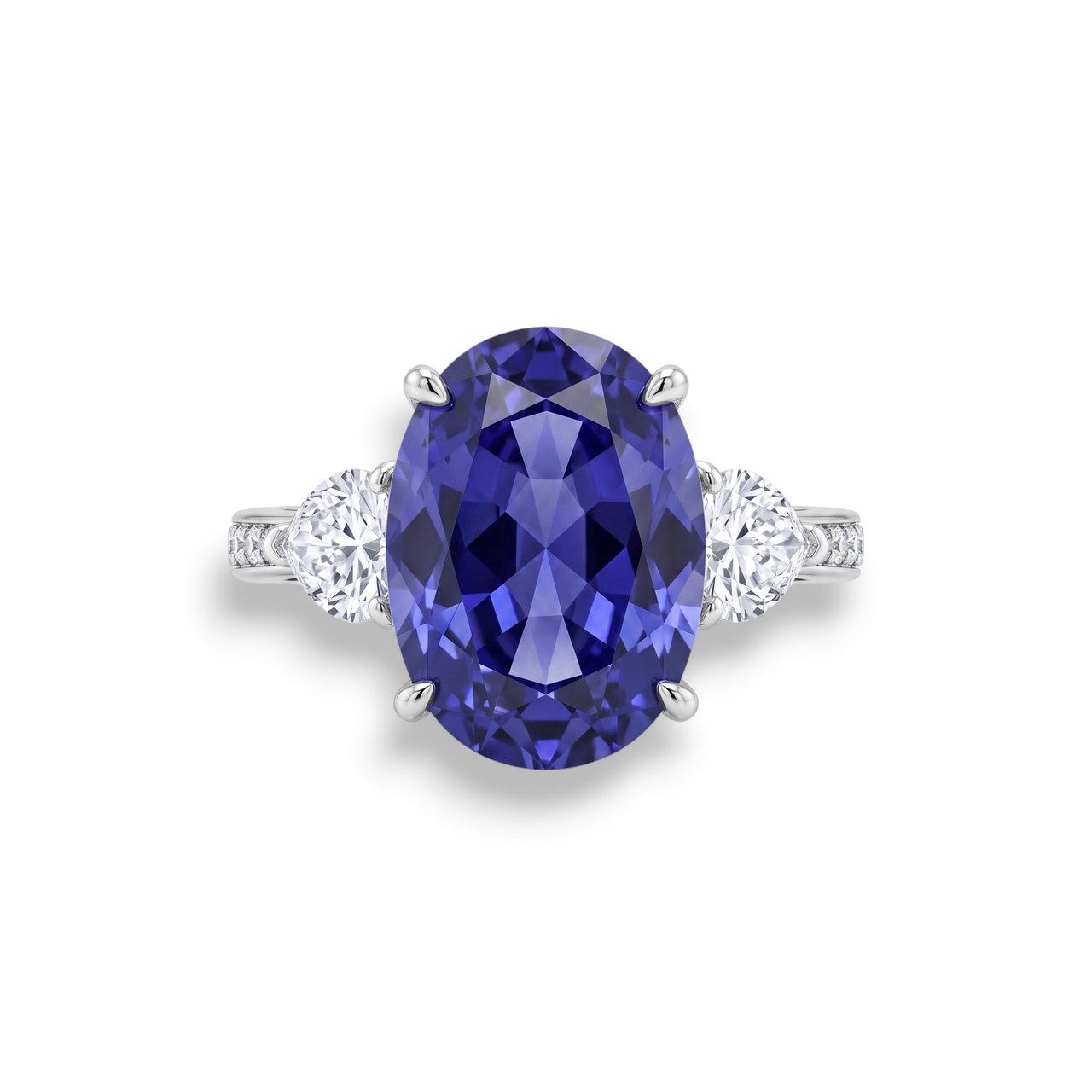 Anillo Estela (Tanzanita & Corazones de Topacio)