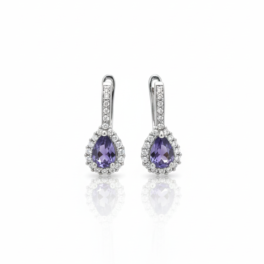 Set Aura Violeta plata.925
