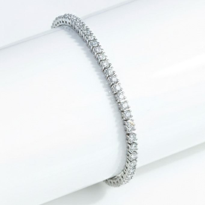 Pulsera Tennis en Oro 14k con Diamantes de Laboratorio