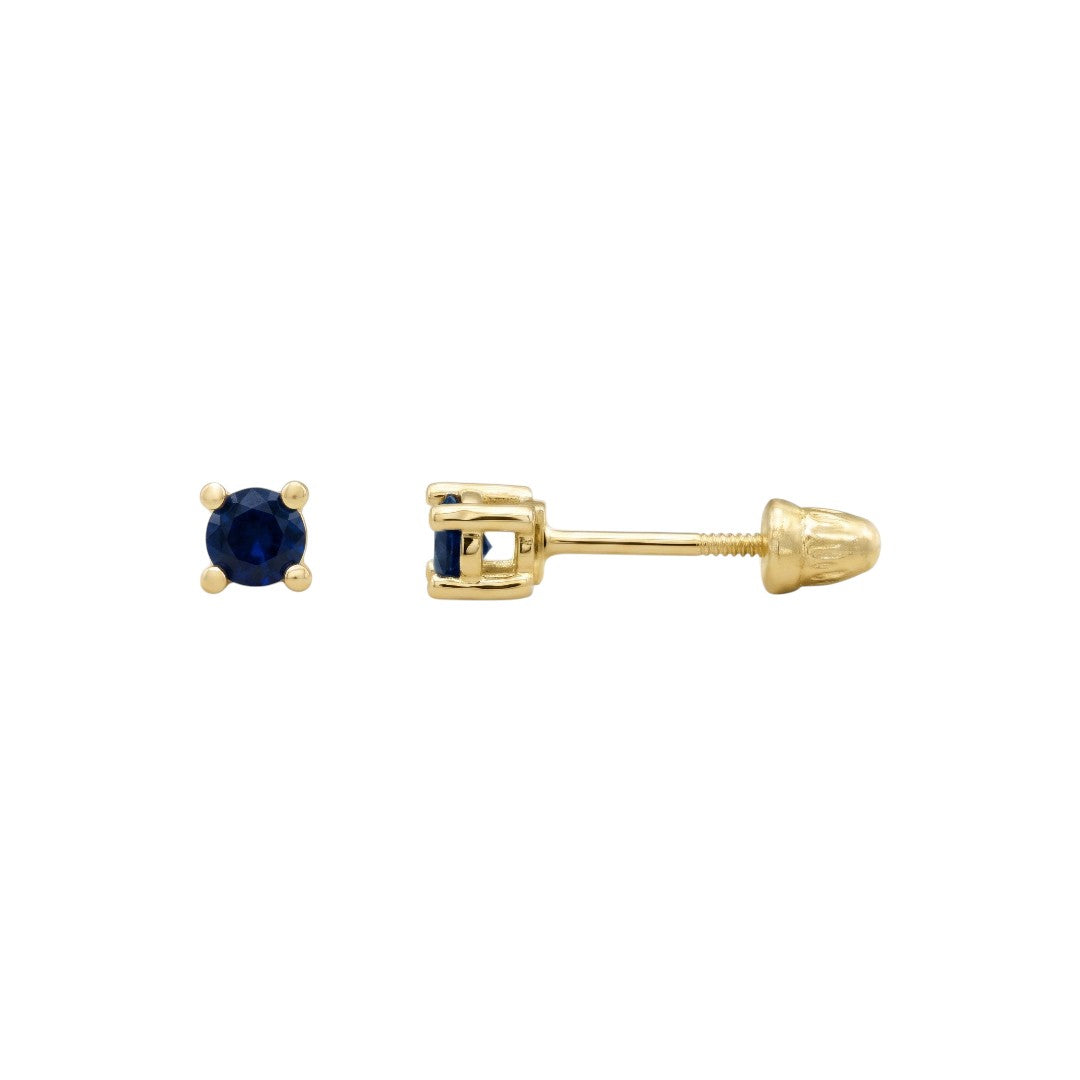 Broqueles Aitana (Zafiro Lab & Oro Amarillo 14k)