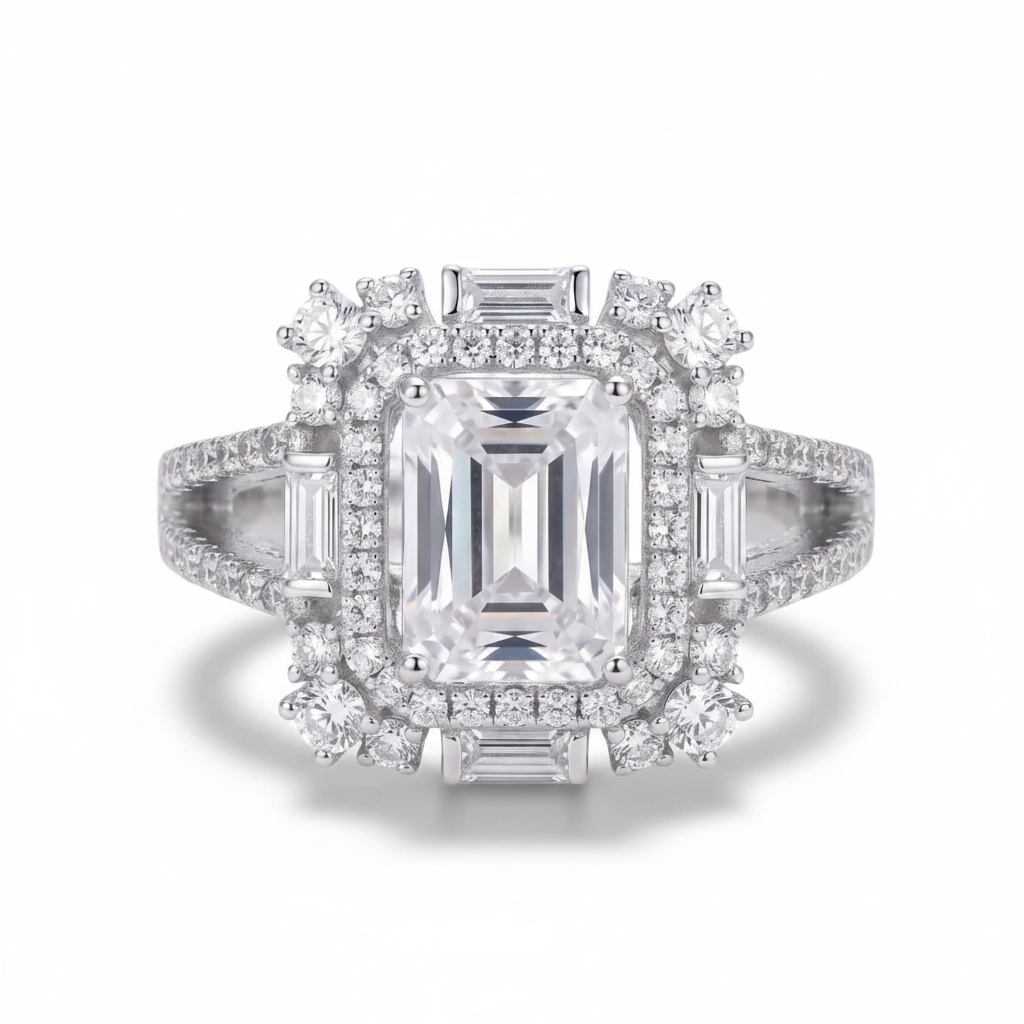Anillo Ártica (Topacio & Rodio)