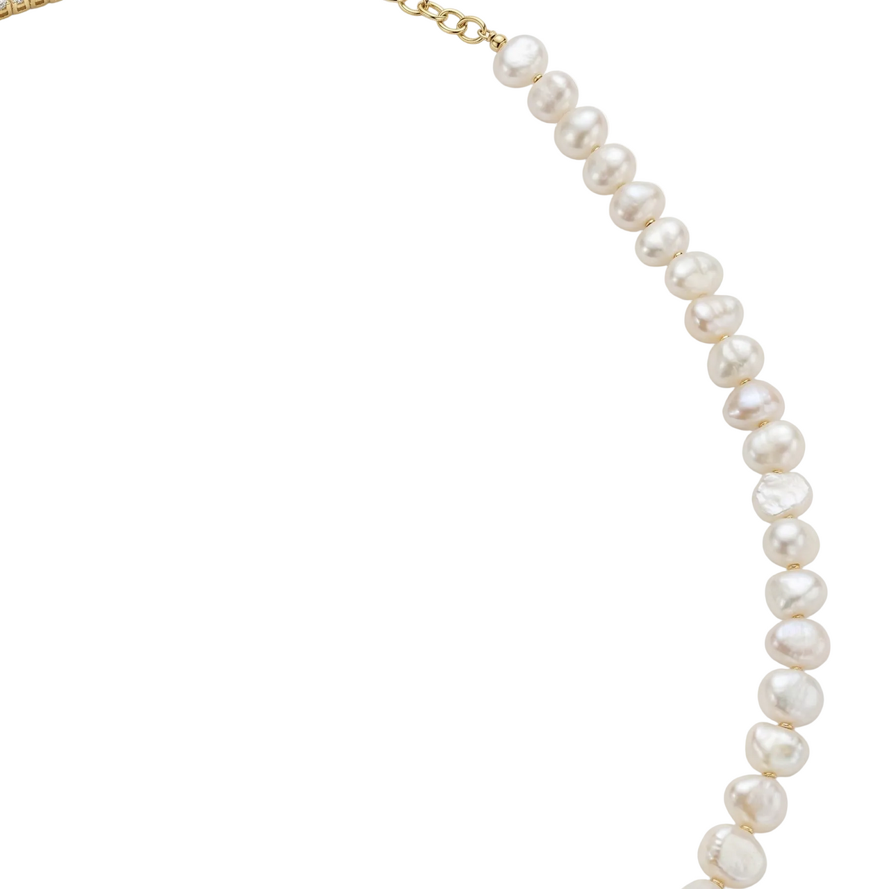 Collar Mar y Tierra (Topacio, Perlas & Baño de Oro)