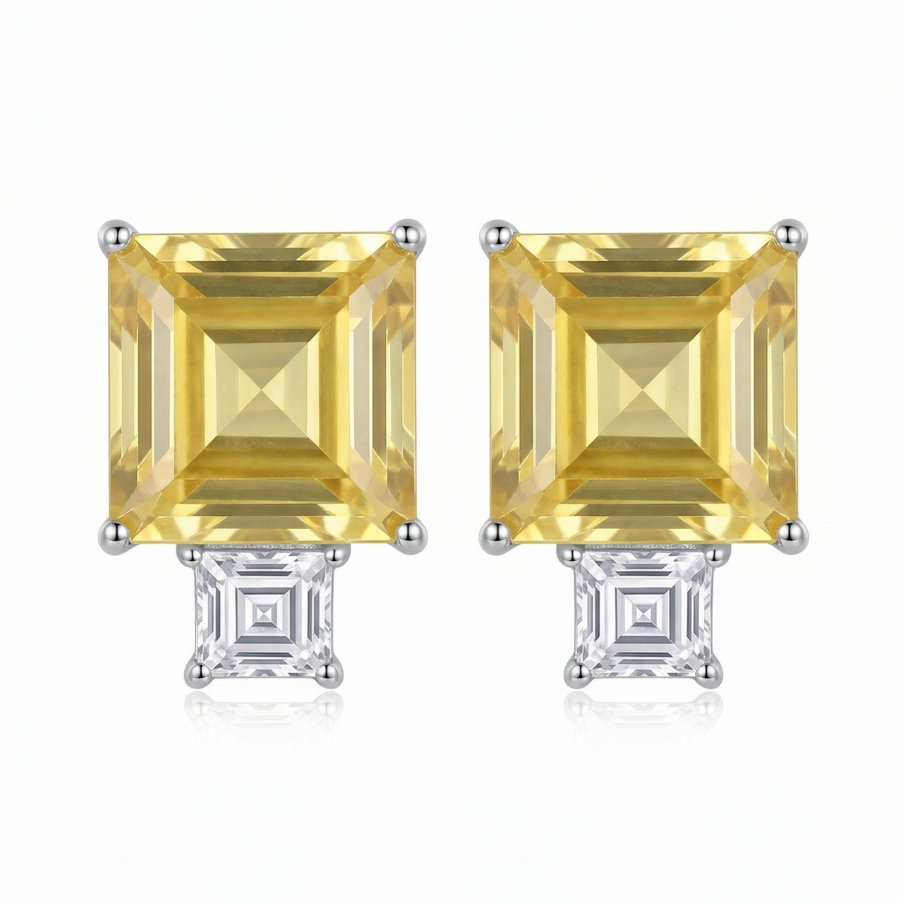 Aretes Dualidad Citrino Square
