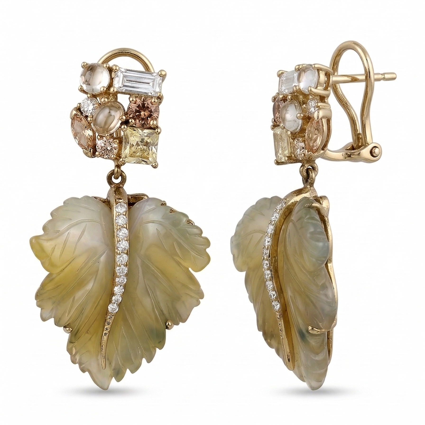 Aretes Hoja de Ámbar