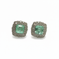 Aretes de Paraíba con Doble Halo