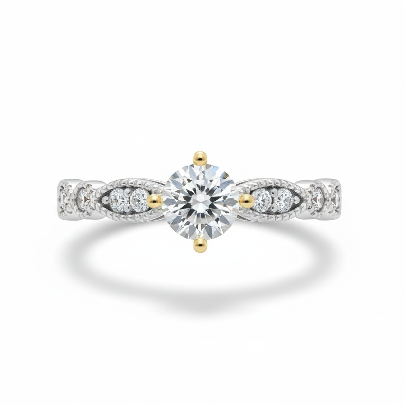 Anillo Luna en Oro Amarillo 10k