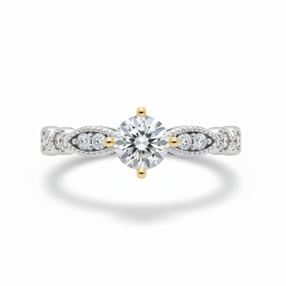 Anillo Luna en Oro Amarillo 10k