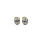 Aretes Stud Corte Oval