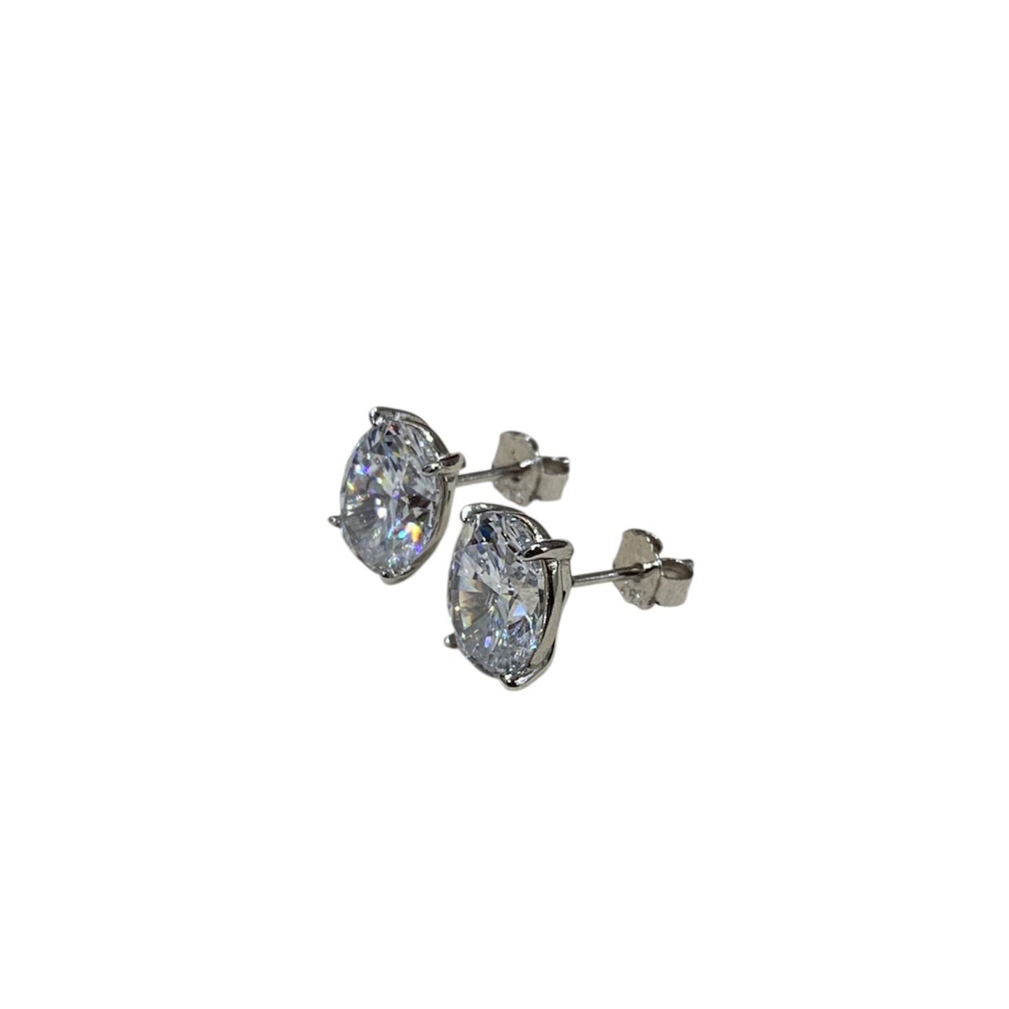 Aretes Stud Corte Oval