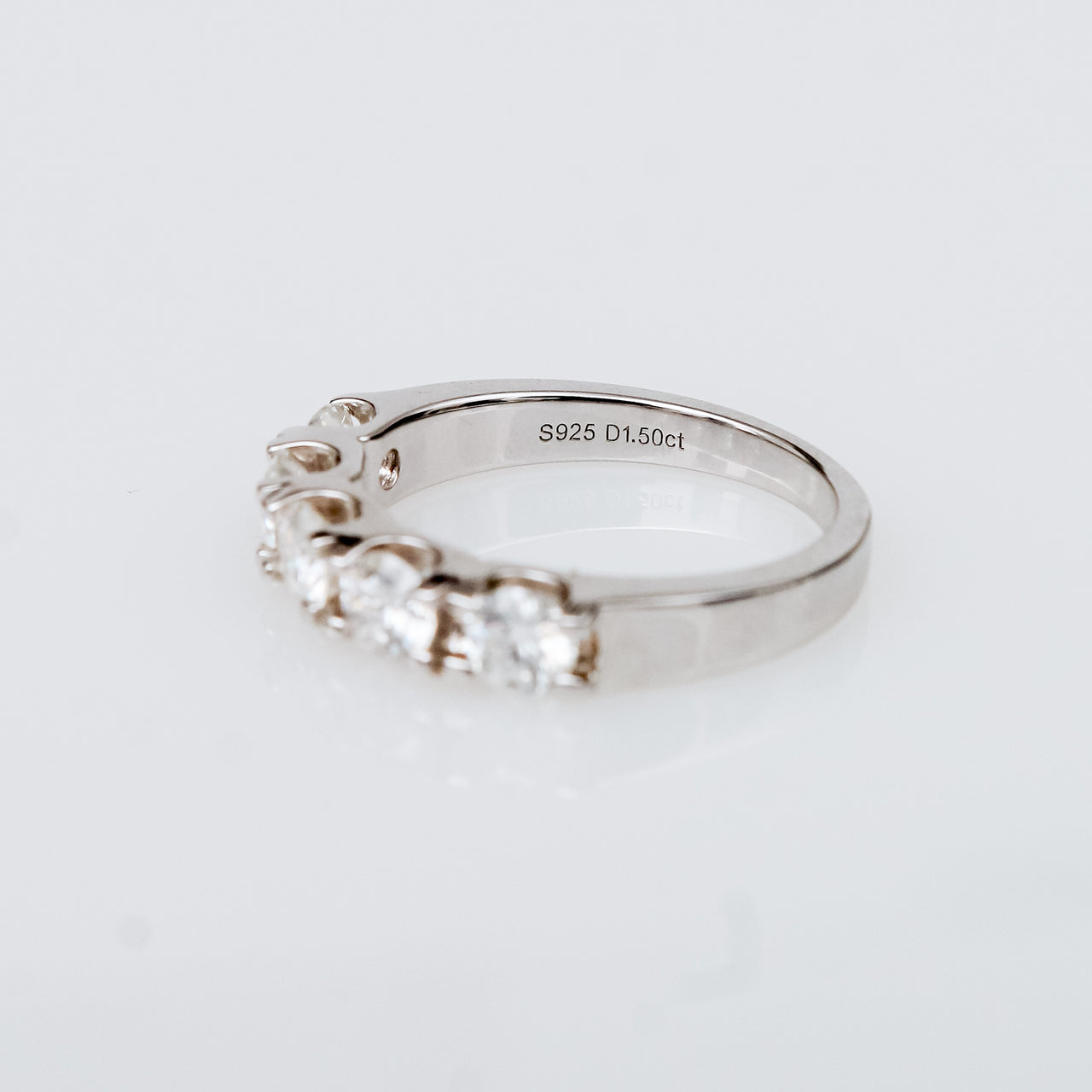 Churumbela de Moissanita en Plata 925