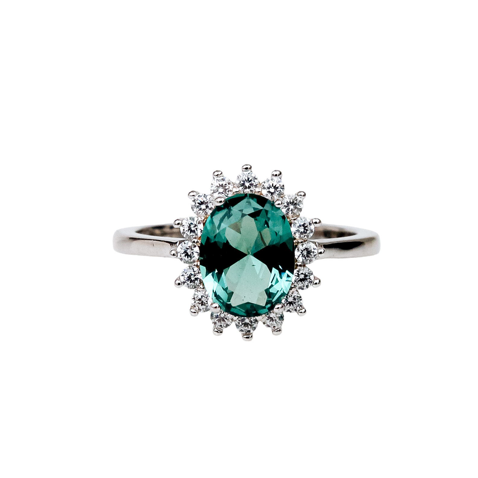 Anillo de Alejandrita Inspirado en Lady Di en Plata 925