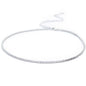 Choker tipo Tennis de Rodio con Zirconias AAA: