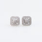 Aretes Stud Cuadrados de Zirconia AAA