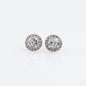 Aretes Circulares Halo de Zirconia AAA