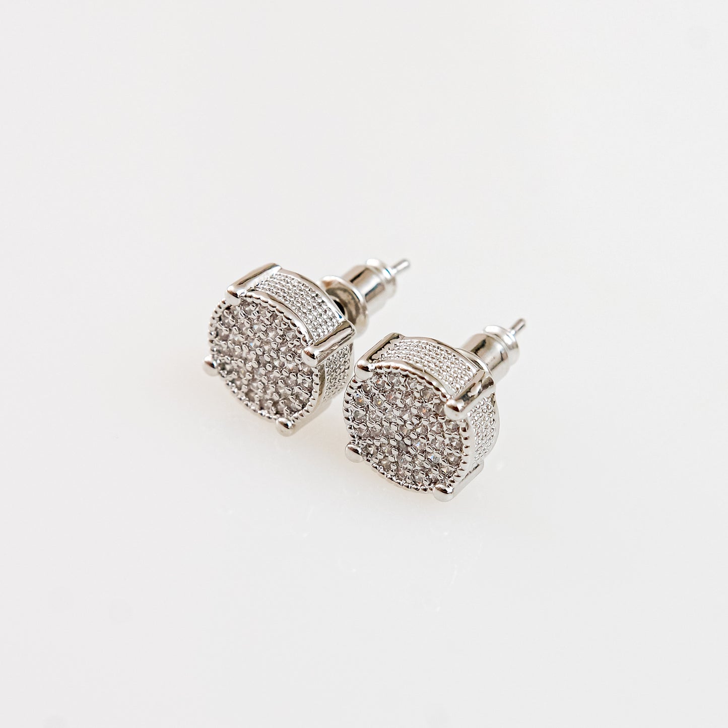 Aretes Brillo Micropavé de Zirconia AAA